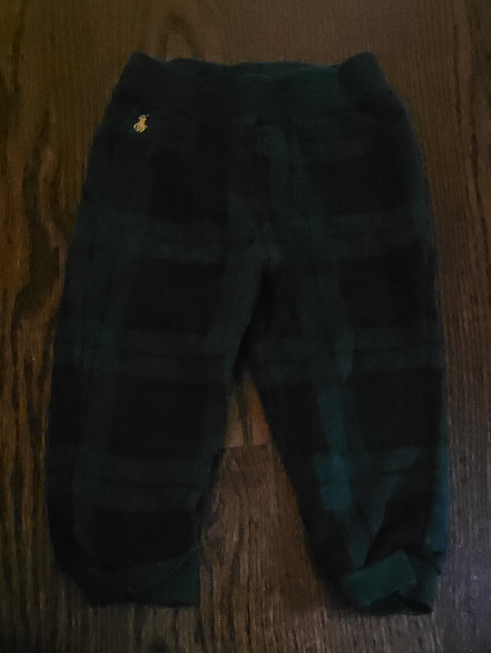 Ralph Lauren Blackwatch Plaid Baby Pants - Green & Black